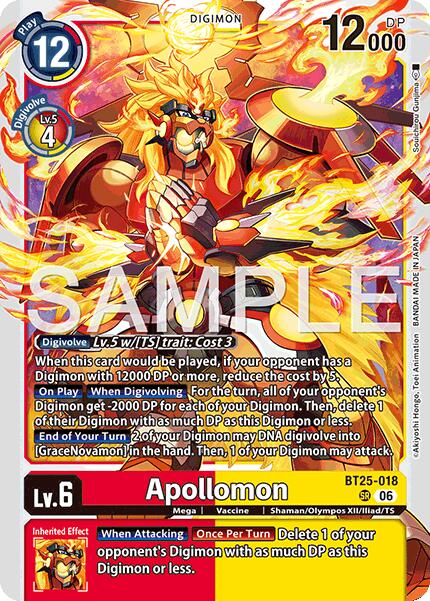 Apollomon [BT25-018] [Dual Revolution] | Anubis Games and Hobby