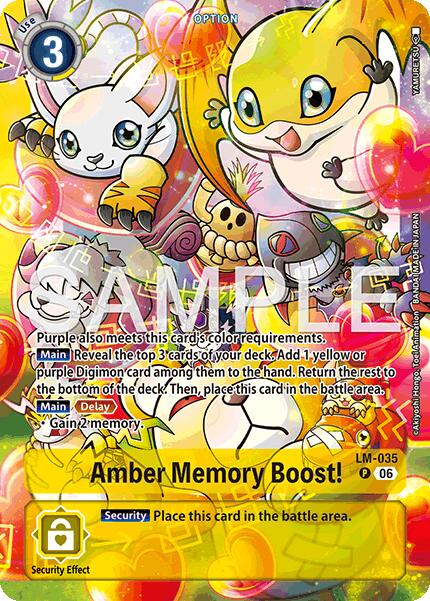Amber Memory Boost! [LM-035] (Alternate Art) [Starter Deck: Beatbreak] | Anubis Games and Hobby