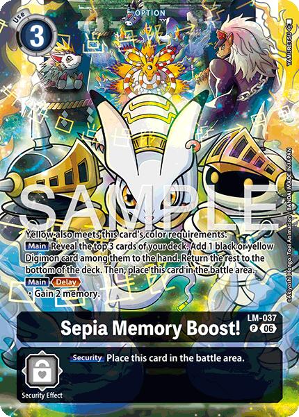 Sepia Memory Boost! [LM-037] (Alternate Art) [Starter Deck: Beatbreak] | Anubis Games and Hobby