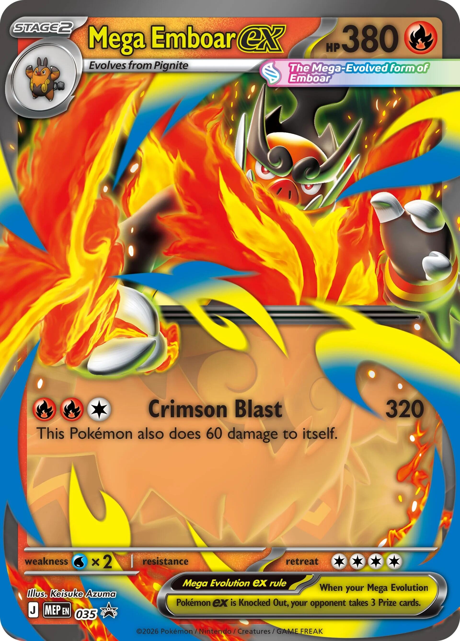 Mega Emboar ex (035) [Mega Evolution Promo] | Anubis Games and Hobby