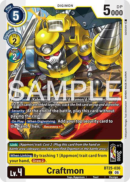 Craftmon [BT25-036] [Dual Revolution] | Anubis Games and Hobby