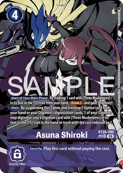 Asuna Shiroki [BT25-092] (Rare Pull) [Dual Revolution] | Anubis Games and Hobby