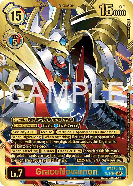 GraceNovamon [BT25-103] (Rare Pull) [Dual Revolution] | Anubis Games and Hobby