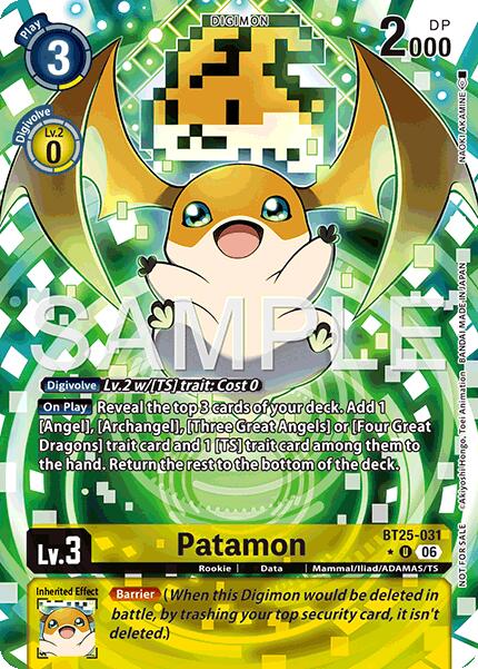 Patamon [BT25-031] (Full Art) [Dual Revolution] | Anubis Games and Hobby