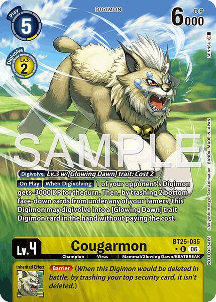 Cougarmon [BT25-035] (Full Art) [Dual Revolution] | Anubis Games and Hobby