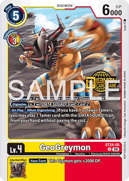 GeoGreymon [ST24-05] (Welcome Tamers Pack Vol.2) [Starter Deck: Data Squad] | Anubis Games and Hobby