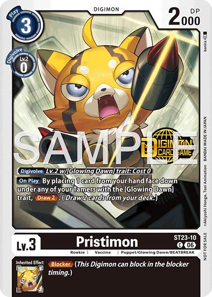 Pristimon [ST23-10] (Welcome Tamers Pack Vol.2) [Starter Deck: Beatbreak Release Event Cards] | Anubis Games and Hobby