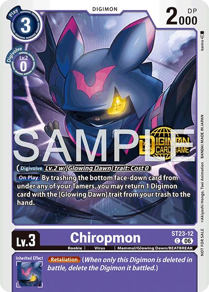 Chiropmon [ST23-12] (Welcome Tamers Pack Vol.2) [Starter Deck: Beatbreak Release Event Cards] | Anubis Games and Hobby