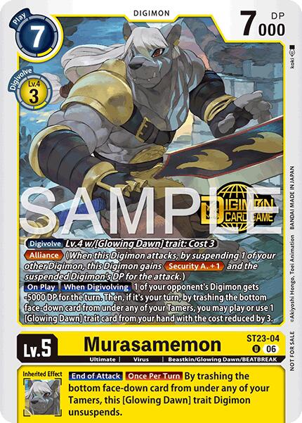 Murasamemon [ST23-04] (Welcome Tamers Pack Vol.2) [Starter Deck: Beatbreak Release Event Cards] | Anubis Games and Hobby