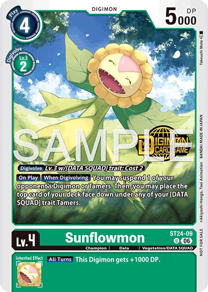 Sunflowmon [ST24-09] (Welcome Tamers Pack Vol.2) [Starter Deck: Data Squad] | Anubis Games and Hobby