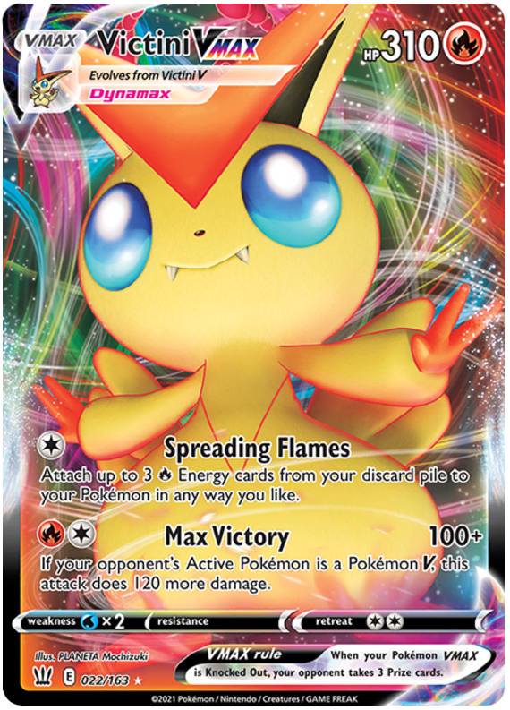 Victini VMAX (022/163) [Sword & Shield: Battle Styles] | Anubis Games and Hobby