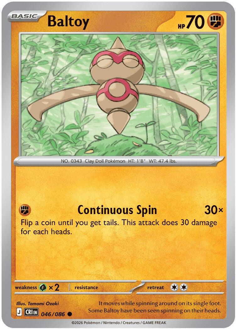 Baltoy (046/086) [Mega Evolution: Chaos Rising] | Anubis Games and Hobby