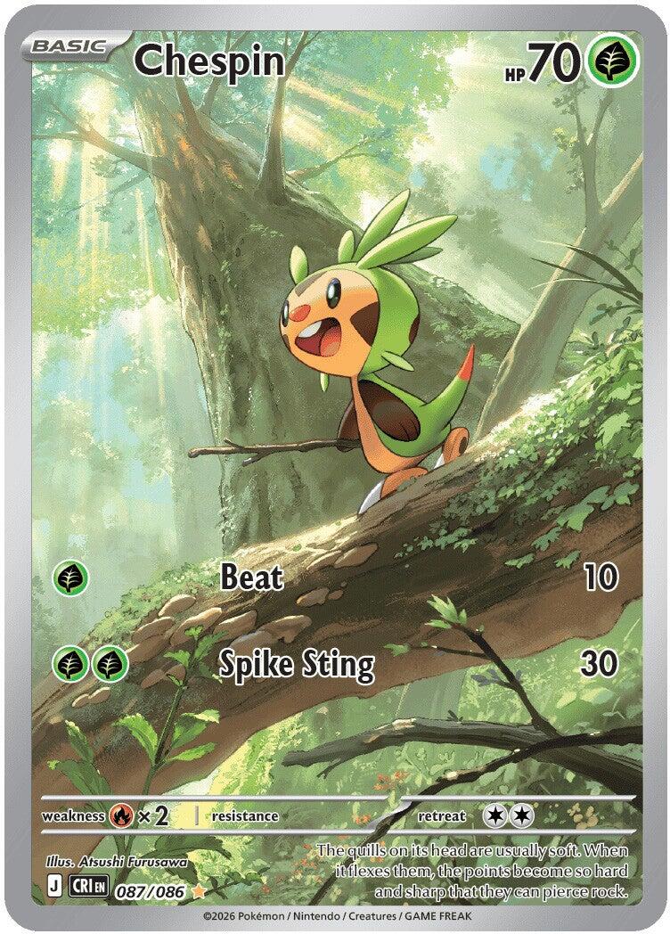 Chespin (087/086) [Mega Evolution: Chaos Rising] | Anubis Games and Hobby