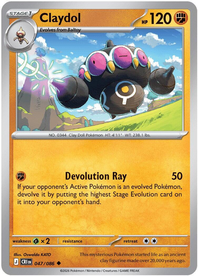Claydol (047/086) [Mega Evolution: Chaos Rising] | Anubis Games and Hobby