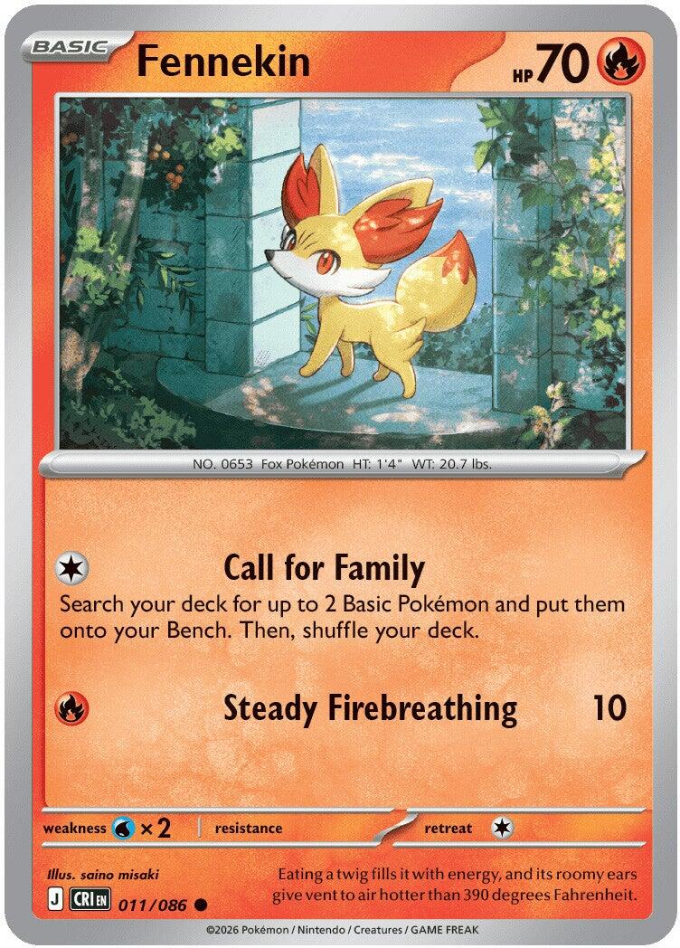 Fennekin (011/086) [Mega Evolution: Chaos Rising] | Anubis Games and Hobby