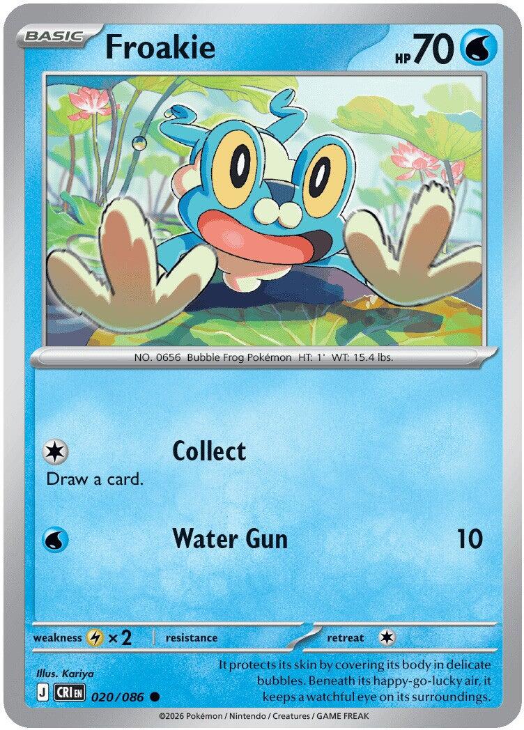 Froakie (020/086) [Mega Evolution: Chaos Rising] | Anubis Games and Hobby
