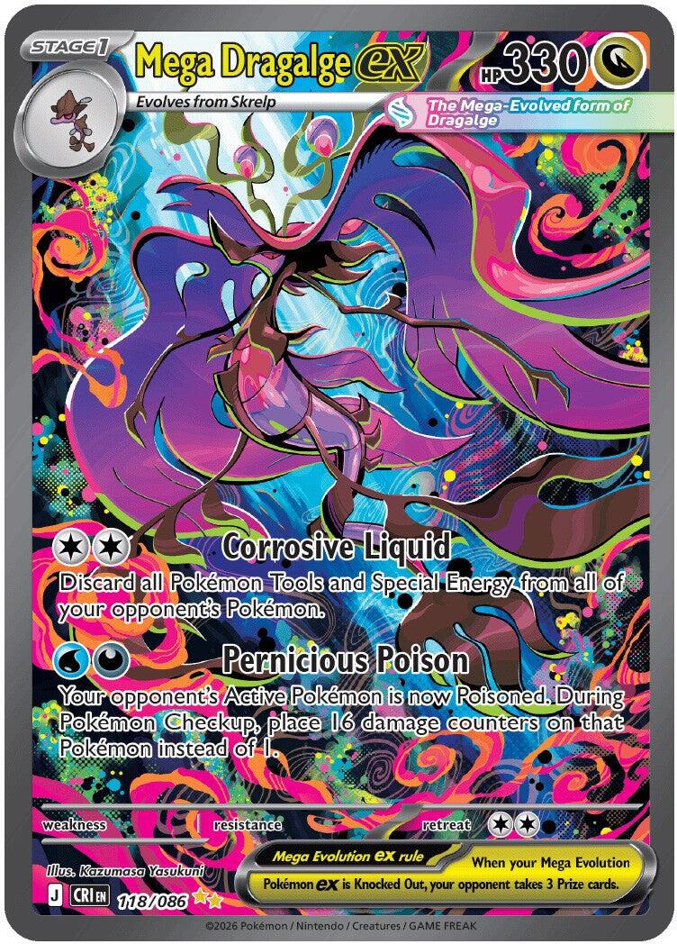 Mega Dragalge ex (118/086) [Mega Evolution: Chaos Rising] | Anubis Games and Hobby