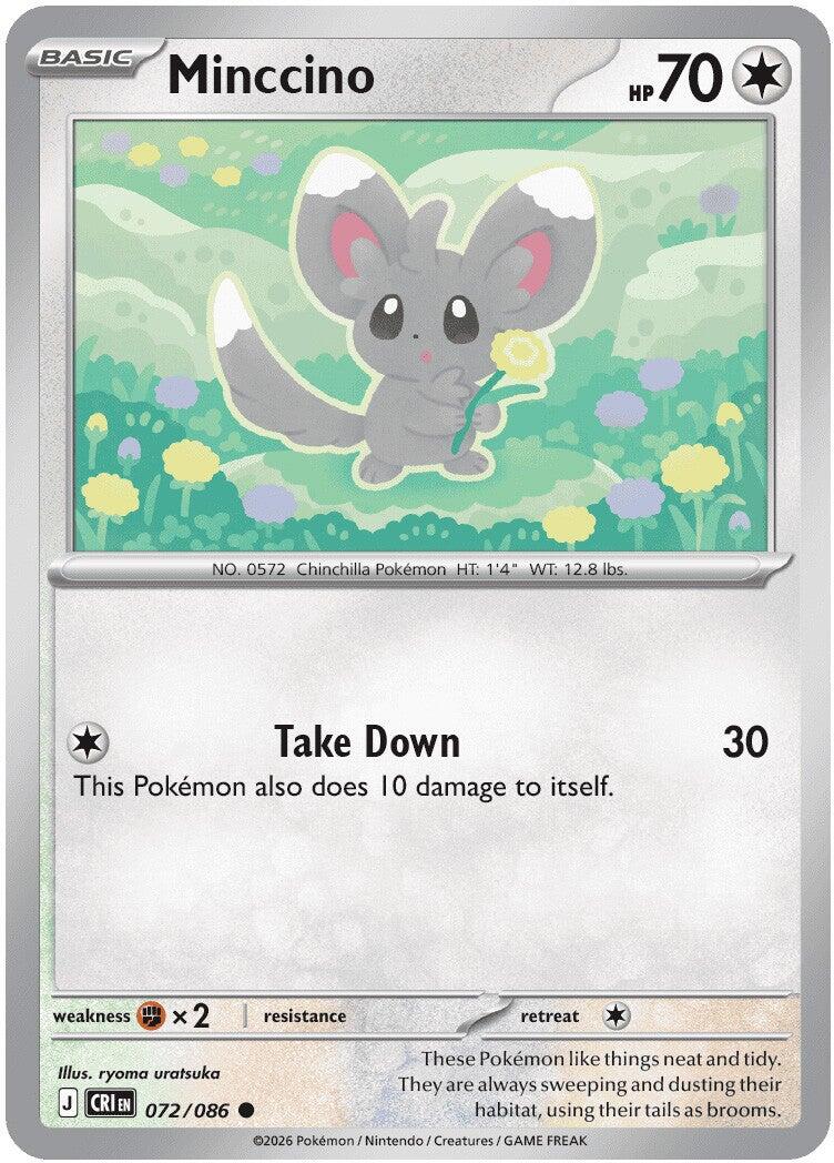 Minccino (072/086) [Mega Evolution: Chaos Rising] | Anubis Games and Hobby