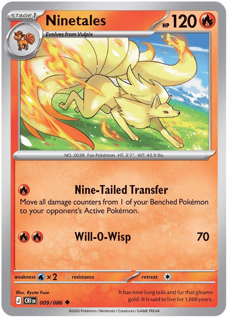 Ninetales (009/086) [Mega Evolution: Chaos Rising] | Anubis Games and Hobby