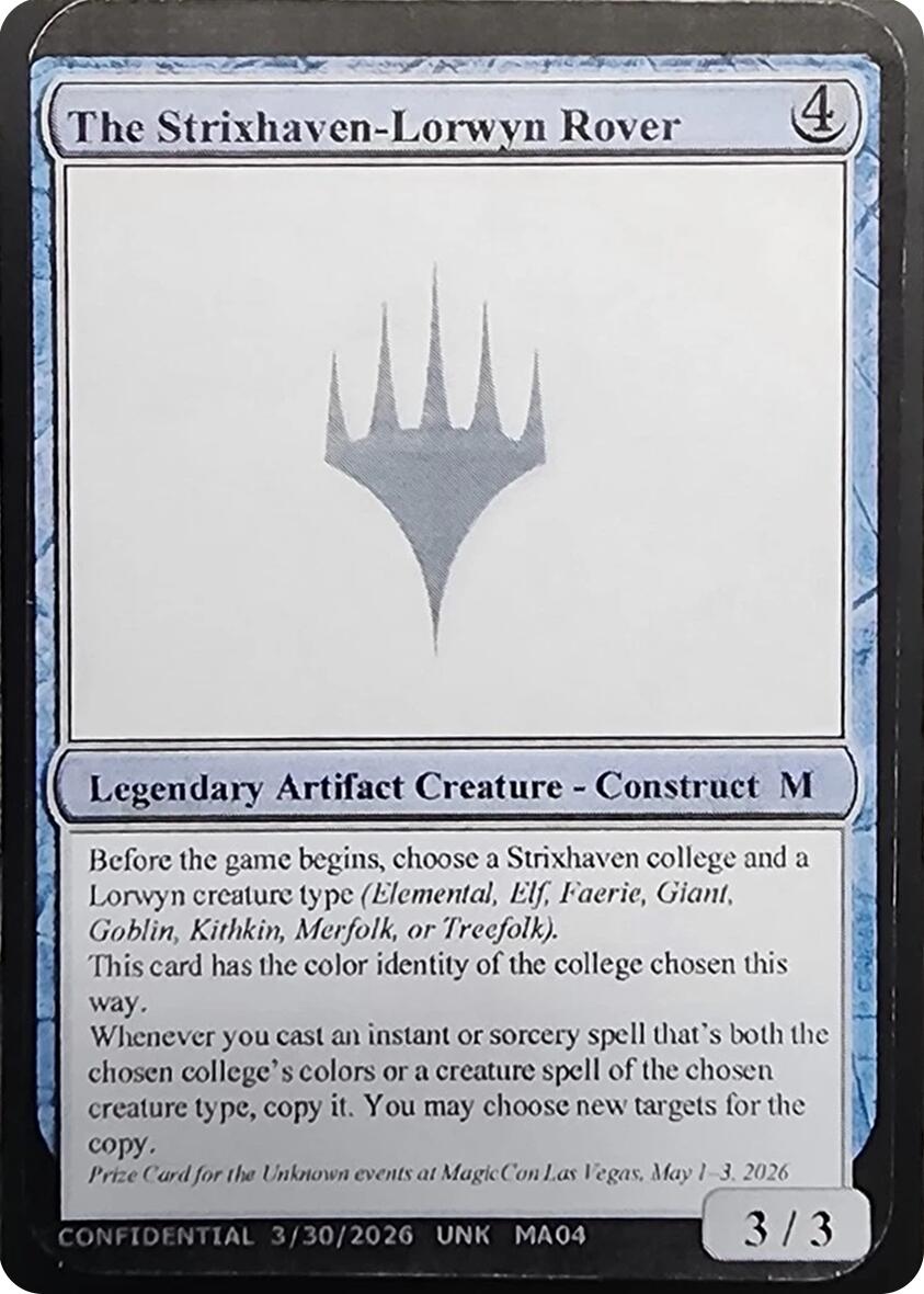 The Strixhaven-Lorwyn Rover [Unknown Event] | Anubis Games and Hobby