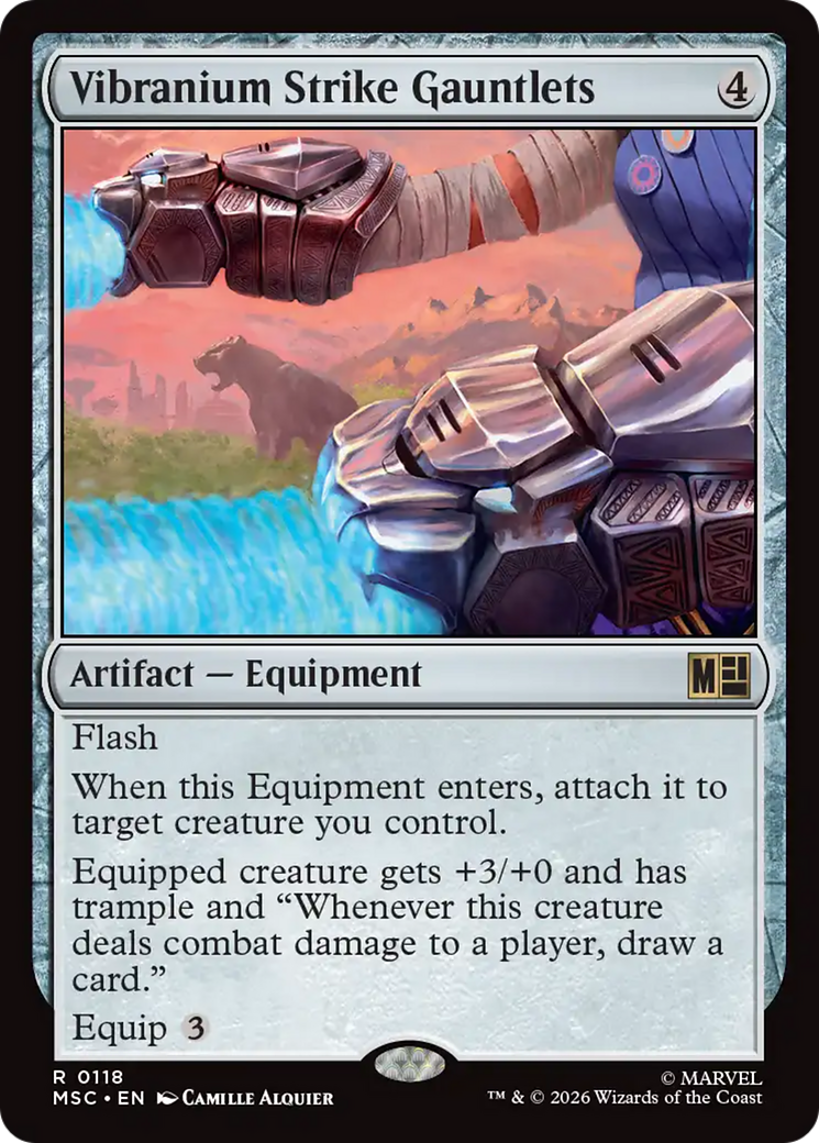 Vibranium Strike Gauntlets (Surge Foil) [Marvel Super Heroes Commander] | Anubis Games and Hobby