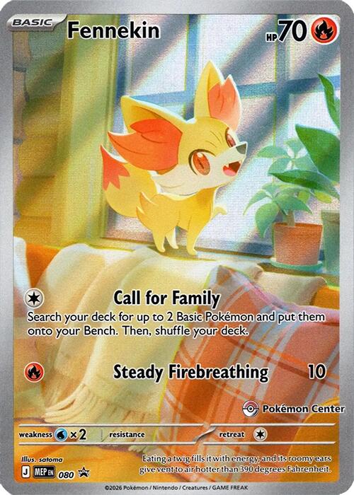 Fennekin (080) (Pokemon Center Exclusive) [Mega Evolution Promo] | Anubis Games and Hobby
