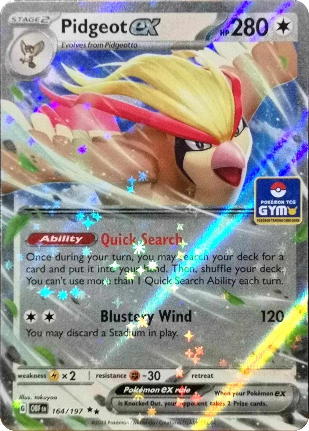 Pidgeot ex (164/197) [Miscellaneous Cards] | Anubis Games and Hobby