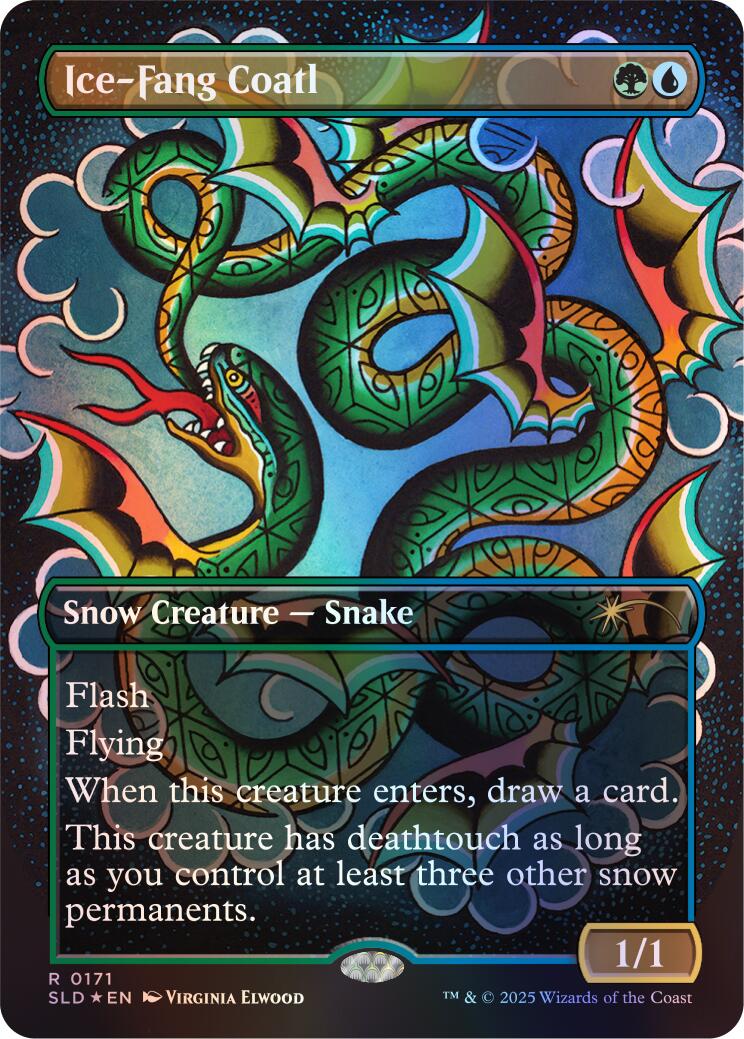 Ice-Fang Coatl (0171) (Rainbow Foil) [Secret Lair Drop Series] | Anubis Games and Hobby