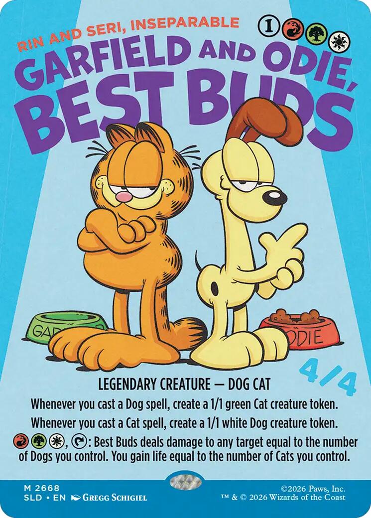 Garfield and Odie, Best Buds - Rin and Seri, Inseparable [Secret Lair Drop Series] | Anubis Games and Hobby