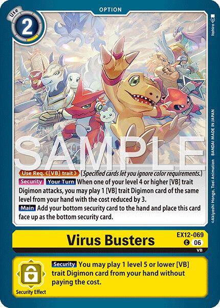 Virus Busters [EX12-069] [Digital World Shambala] | Anubis Games and Hobby