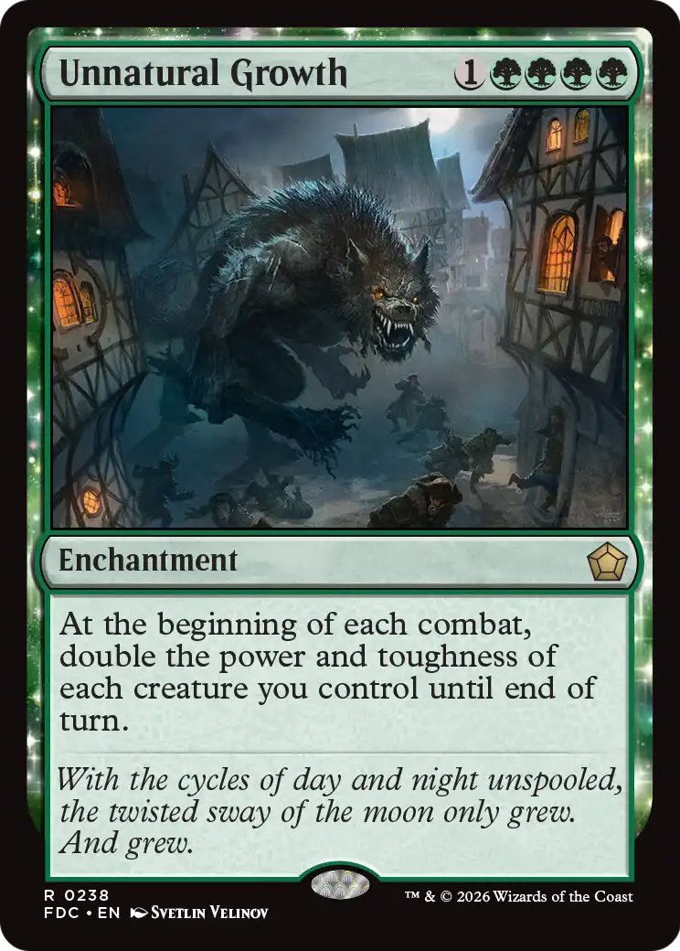 Unnatural Growth [Foundations Commander] | Anubis Games and Hobby