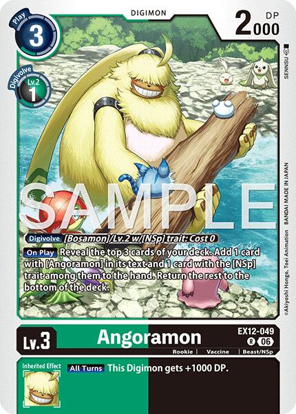 Angoramon [EX12-049] [Digital World Shambala] | Anubis Games and Hobby