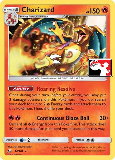 Charizard (14/181) (Library Exclusive) [Sun & Moon: Team Up] | Anubis Games and Hobby