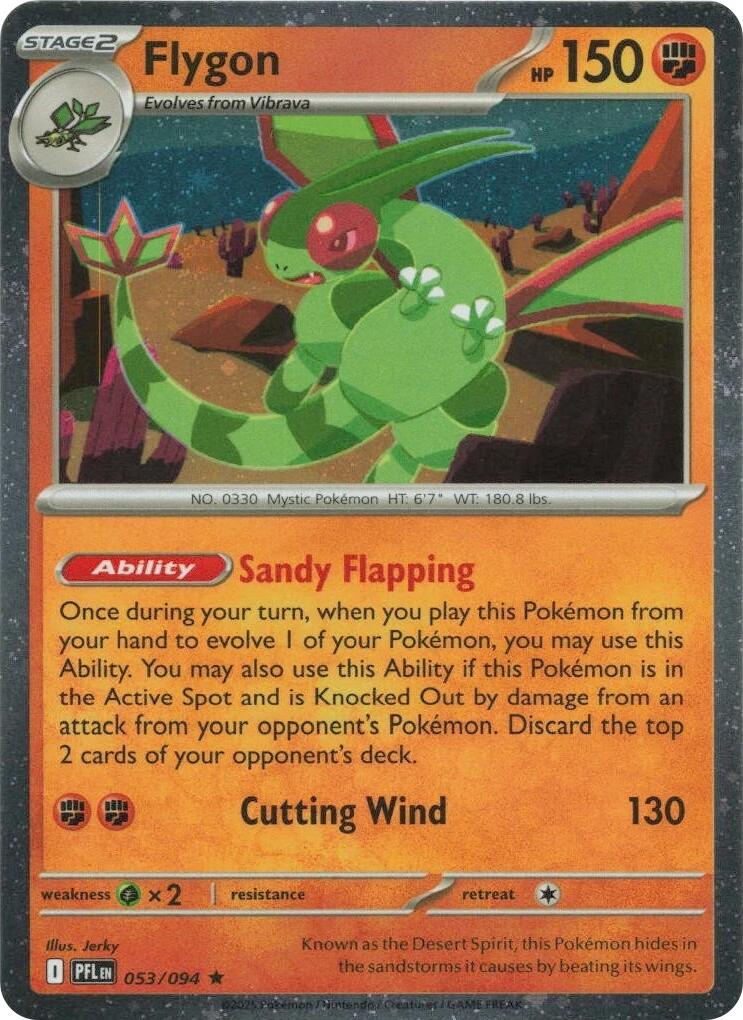 Flygon (053/094) (Cosmos Holo) [Mega Evolution: Phantasmal Flames] | Anubis Games and Hobby