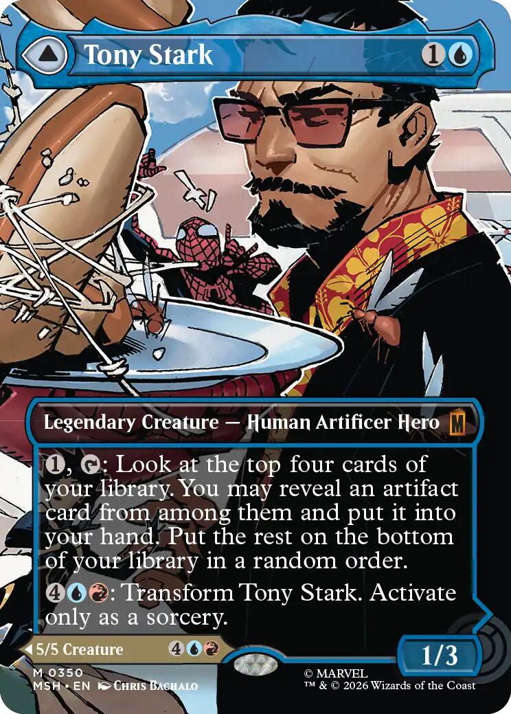 Tony Stark (Borderless) (0350) [Marvel Super Heroes] | Anubis Games and Hobby