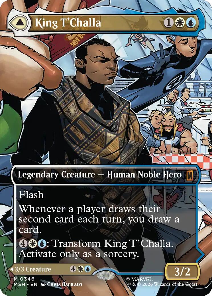 King T'Challa (Borderless) (0346) [Marvel Super Heroes] | Anubis Games and Hobby
