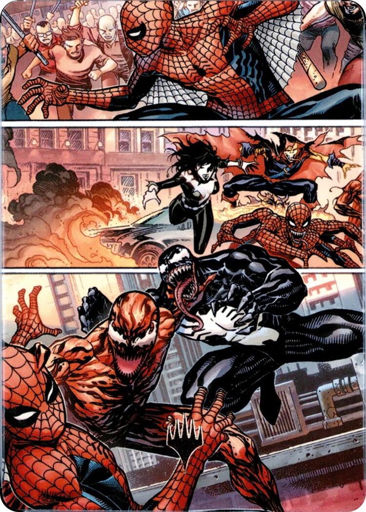 Maximum Carnage Art Card (Gold-Stamped Planeswalker Symbol) [Marvel's Spider-Man Art Series] | Anubis Games and Hobby