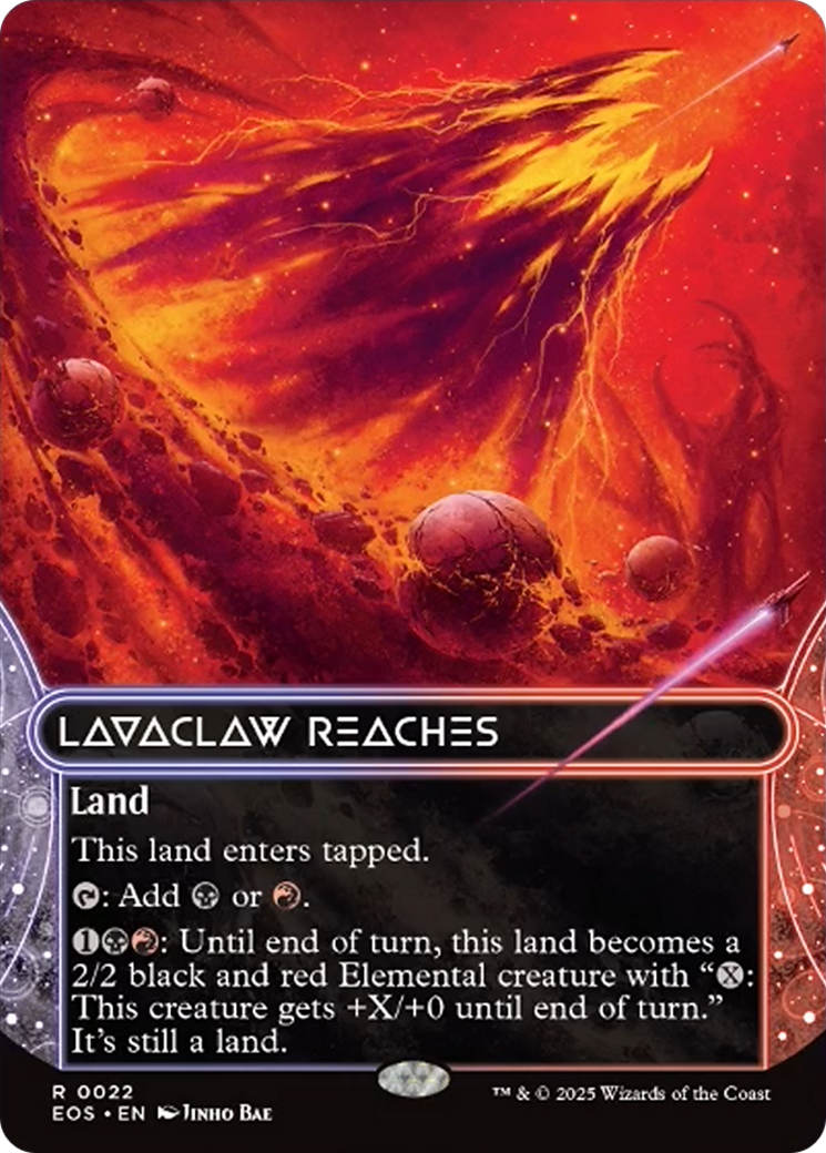Lavaclaw Reaches (0022) (Borderless) [Edge of Eternities: Stellar Sights] | Anubis Games and Hobby
