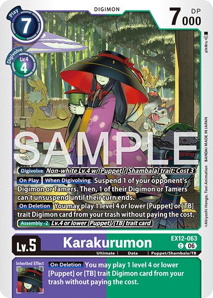 Karakurumon [EX12-063] [Digital World Shambala] | Anubis Games and Hobby