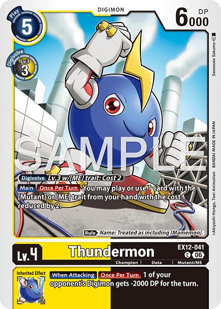 Thundermon [EX12-041] [Digital World Shambala] | Anubis Games and Hobby