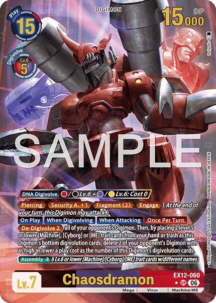 Chaosdramon [EX12-060] (Alternate Art) [Digital World Shambala] | Anubis Games and Hobby