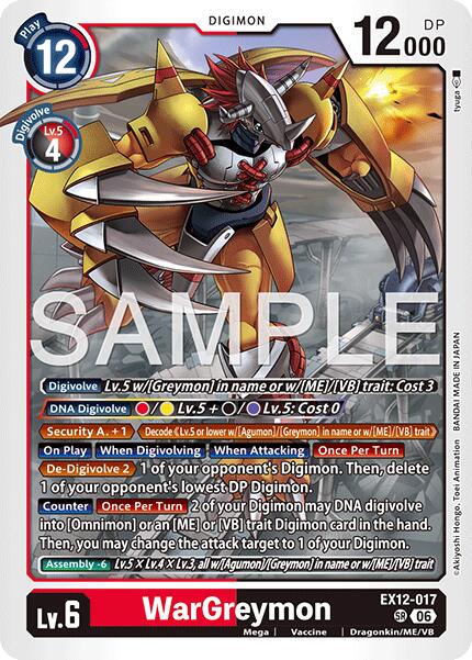 WarGreymon [EX12-017] [Digital World Shambala] | Anubis Games and Hobby