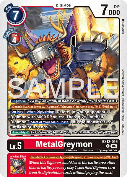 MetalGreymon [EX12-016] [Digital World Shambala] | Anubis Games and Hobby
