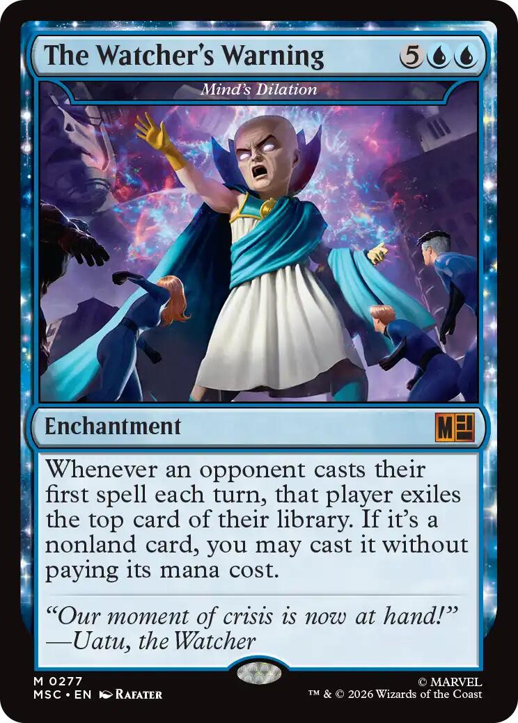 The Watcher's Warning - Mind's Dilation [Marvel Super Heroes Commander] | Anubis Games and Hobby