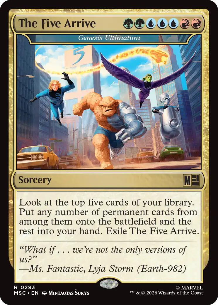 The Five Arrive - Genesis Ultimatum [Marvel Super Heroes Commander] | Anubis Games and Hobby