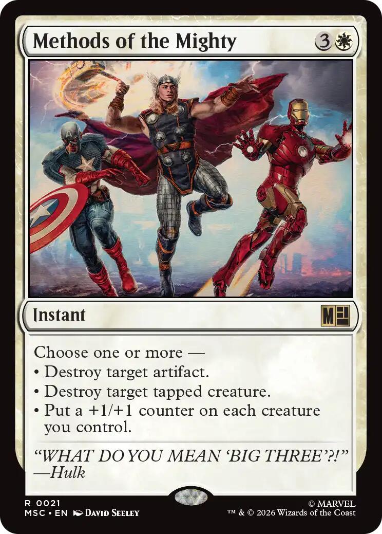 Methods of the Mighty (Surge Foil) [Marvel Super Heroes Commander] | Anubis Games and Hobby