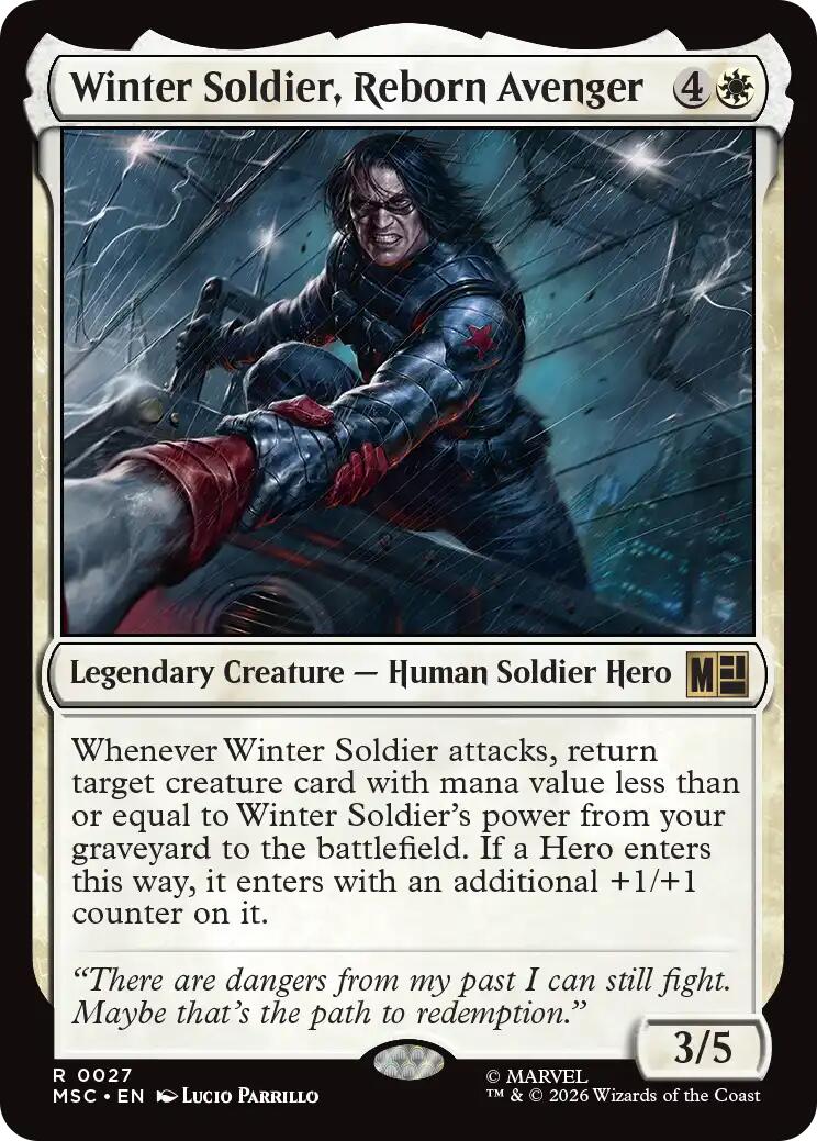 Winter Soldier, Reborn Avenger (Surge Foil) [Marvel Super Heroes Commander] | Anubis Games and Hobby