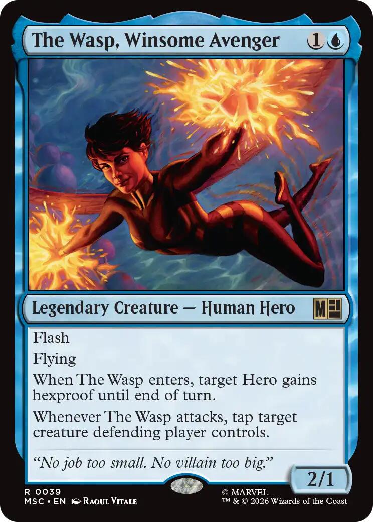 The Wasp, Winsome Avenger (Surge Foil) [Marvel Super Heroes Commander] | Anubis Games and Hobby