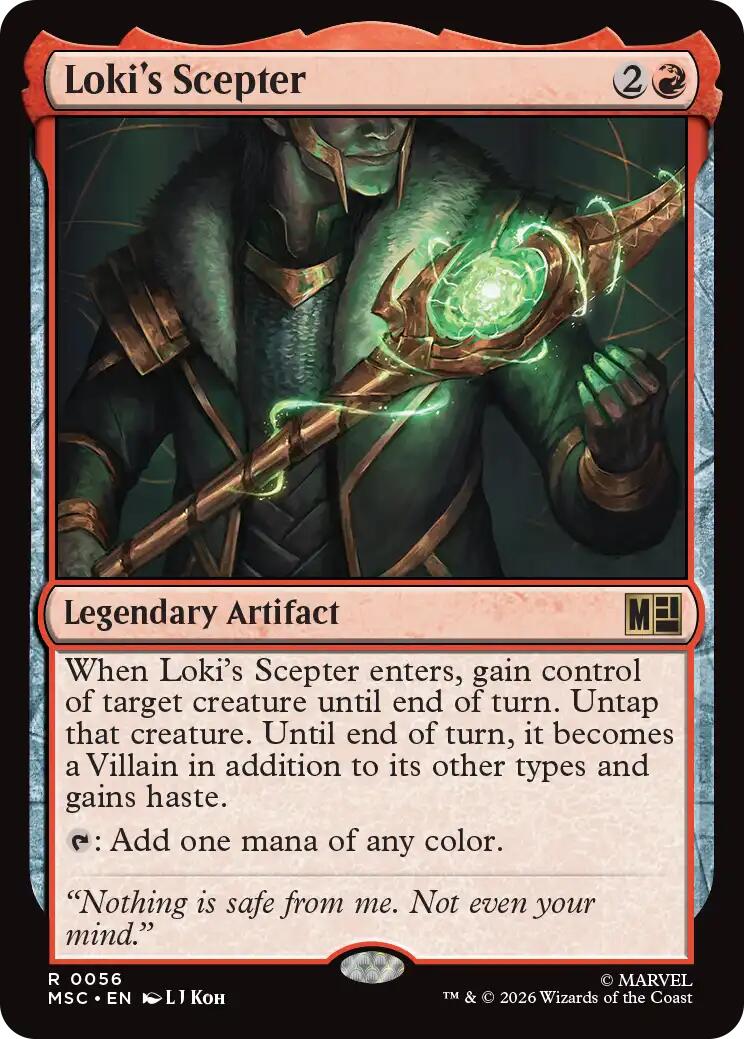 Loki's Scepter (Surge Foil) [Marvel Super Heroes Commander] | Anubis Games and Hobby