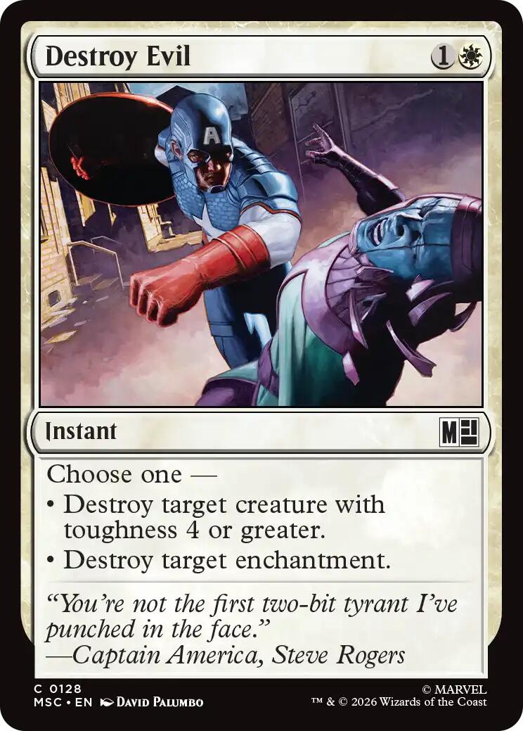 Destroy Evil (Surge Foil) [Marvel Super Heroes Commander] | Anubis Games and Hobby